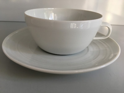 Rosenthal PAPYRUS Relief Weiss TEETASSE mit Untere 2tlg I. WAHL Tea Cuß & Saucer
