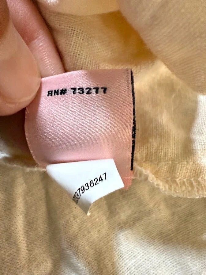 Juicy Couture Vest Womens Small Beige Linen Open Front Tie Top Ladies - Image 4 of 4