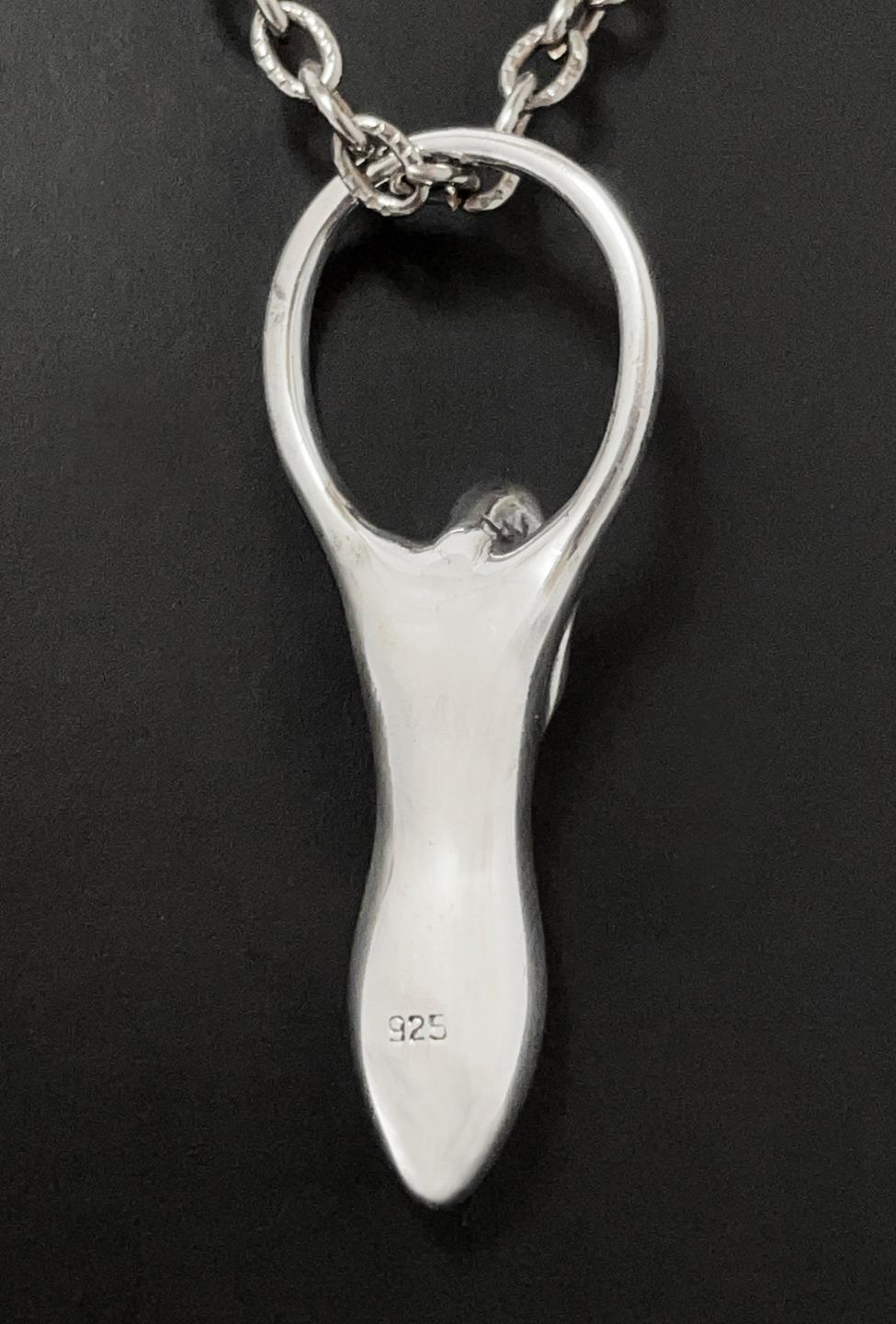 SOLID 925 STERLING SILVER GODDESS PENDANT - image 3