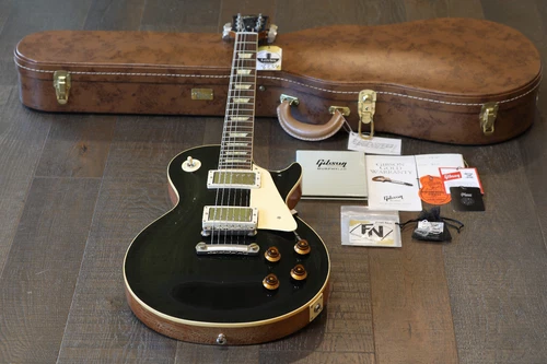 MINTY! Gibson 1958 Les Paul Standard Reissue Murphy Lab Black Top + COA OHSC
