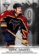 2003-04 Titanium Retail Jersey Number Parallels #7 Marc Savard