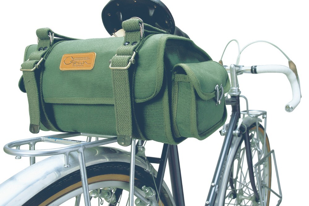 OSTRICH S-2 Canvas Fabric Saddle Bag 8.2L Green Color | eBay