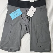 Nike Dri-FIT ADV Fitness Base Layer Shorts Gray Black DX1916-068 Men Size L New