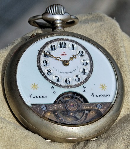 RARISSIMO orologio da tasca IO isocronometrico 8 giorni d'epoca x  collezionisti | eBay