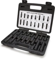 Steelman Pro - 78537 16-Piece Locking Lug Nut Master Key Set Double-Hex Heads