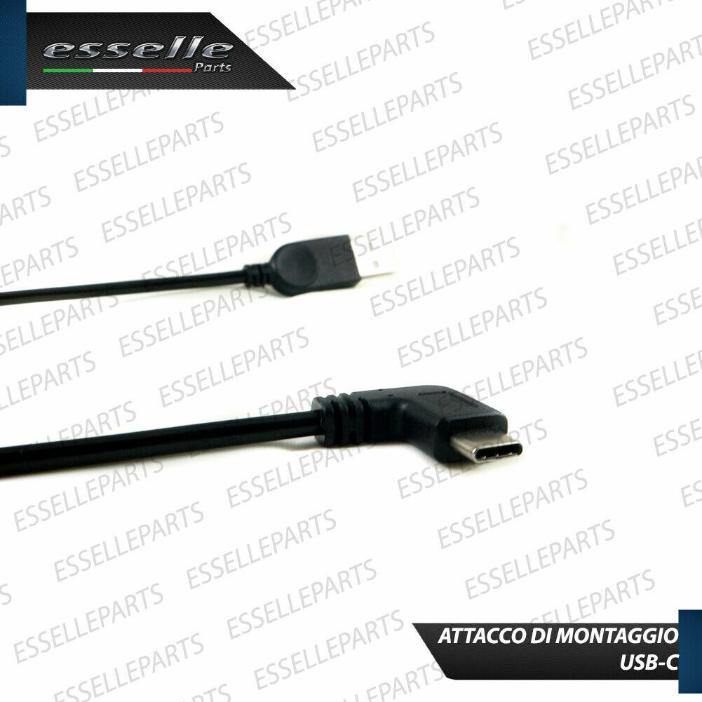 Cavo USB 3-in-1 Intrecciato Per Auto SEAT E Cupra: Tipo C, 1 Metro, Arancione - Foto 1