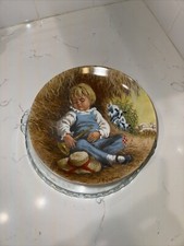 Little Boy Blue" Plate Second issue In the Mother Goose by John McClelland 1980