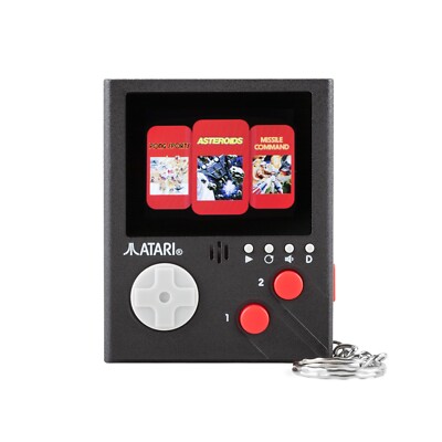 Atari Cartridge Konsole Mini Handheld Retro Gaming Schlüsselanhänger Classic Arcade Games
