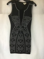 Dygarni California  NWOT Black Studded Dress Small Sleeveless