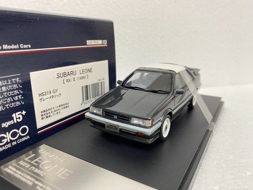 HI STORY 1:43 HS319GY SUBARU LEONE RX-II 1986 GREY METALLIC model car - Picture 4 of 10