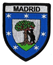 Patche Madrid écusson brodé transfert patch thermocollant Espagne blason
