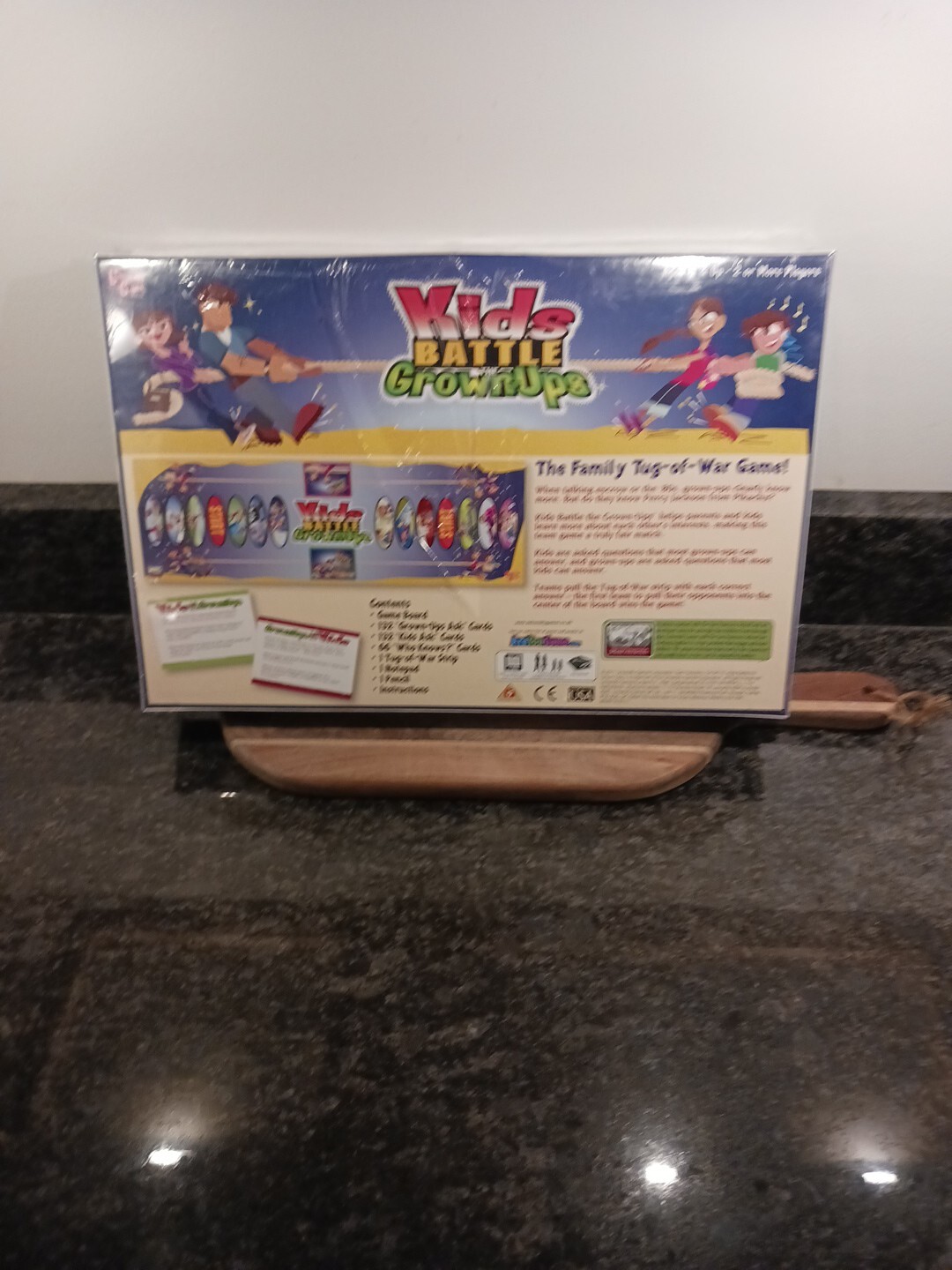 Kids Battle the Grown-Ups-Family Trivia Board Game-University Games 2011-New 