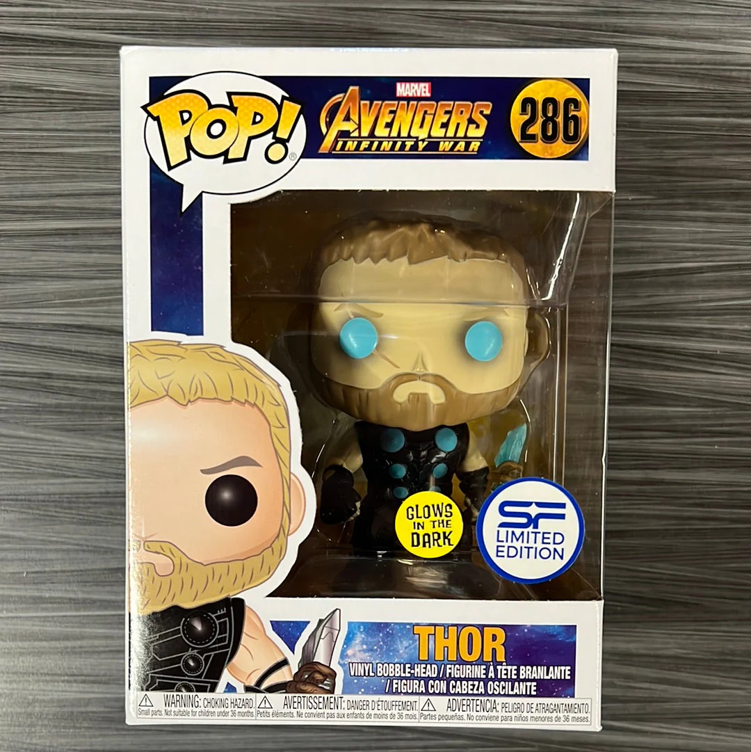 Funko Pop! Artist Series: Thor (Viola) – Marvel Infinity Saga, Inclusa Custodia Protettiva, Figura Da Collezione 9,5 Cm