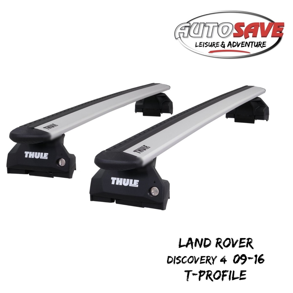 Thule WingBar Evo Silver Roof Bars fit Land Rover Discovery 09