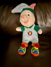 Disney Store Winnie The Pooh Piglet North Pole Christmas Plush Stuffed Animal