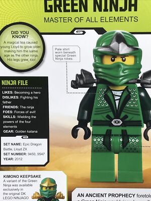 ninnin Lego Ninjago Mini Figure Collection Series Green Ninja Lloyd ZX