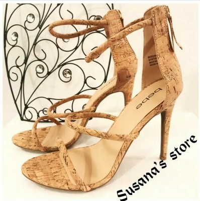 bebe cork heels