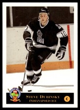 1994-95 Classic Pro Hockey Prospects STEVE DUBINSKY #7 Indianapolis Ice