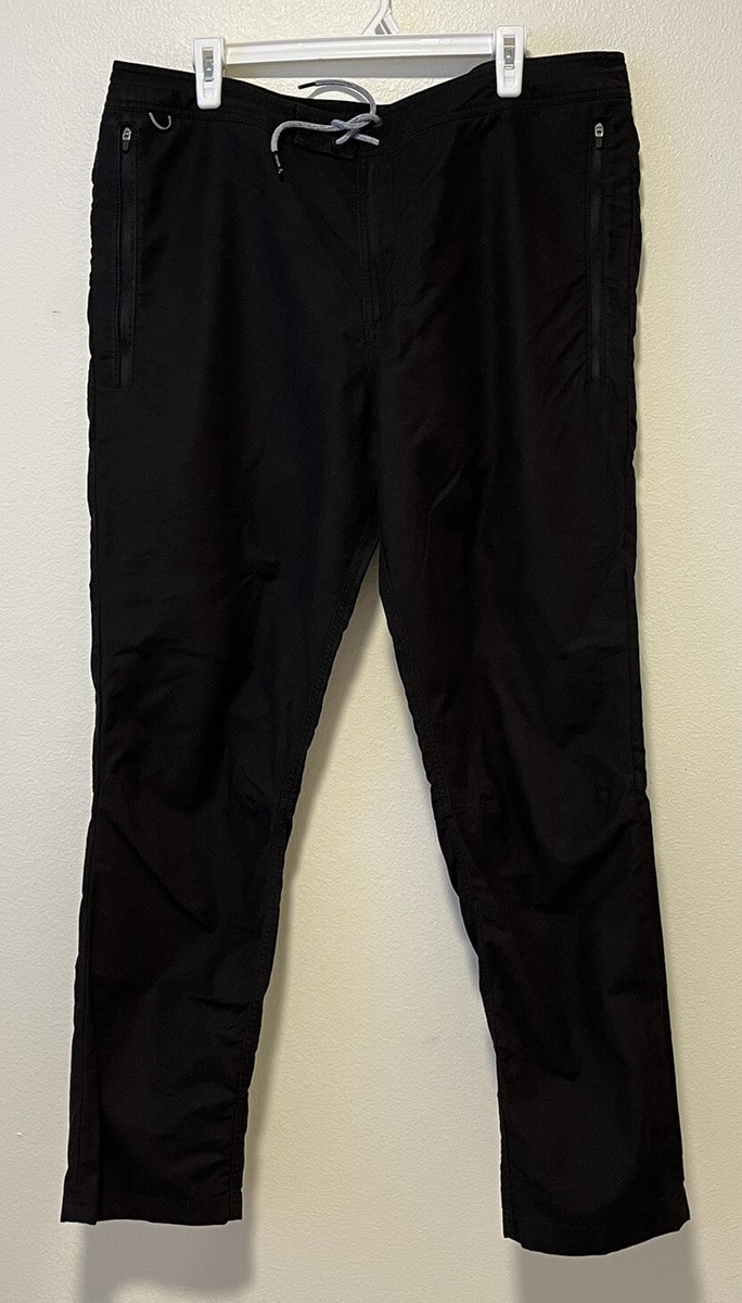 Roark Revival Men's Layover Travel Pants Size 38 40x30 Black