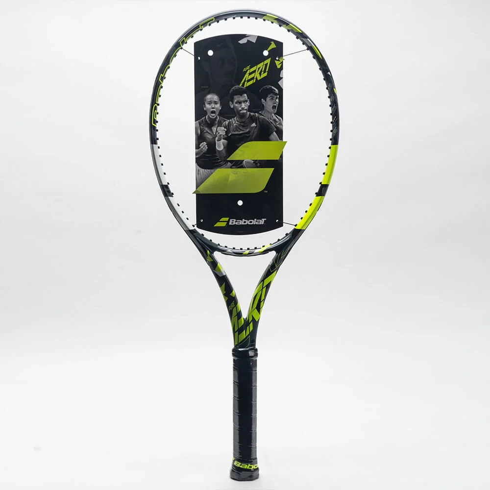 Babolat Pure Aero 2023 Tennis Racquet - Grey/Yellow/White