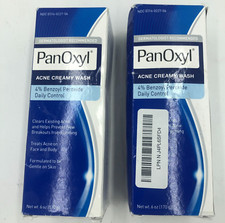 2 PanOxyl Antimicrobial Hydrating Acne Creamy Wash, 4 Benzoyl Peroxide, 6 Ounce