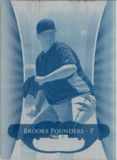 2010 TriStar Pursuit BROOKS POUNDERS #21 Rookie Press Plate 1/1