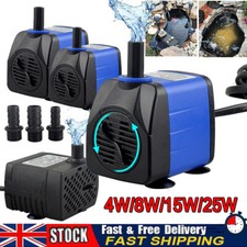 Submersible Water Pump Aquarium Fish Tank Pumps Pond Feature Waterfall 1500 L/H