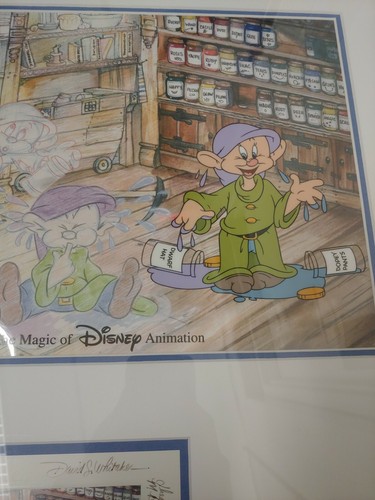 Disney 2005 alles gemischt Cel mit signierter Karte und Pin - Schneewittchen - Bild 5 von 7