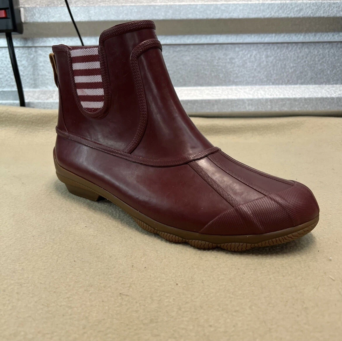 Saltwater rubber chelsea duck boot sales