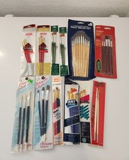 Lot Of 49 Paint Brushes New Mixed LOT Plaid Folk Art See
