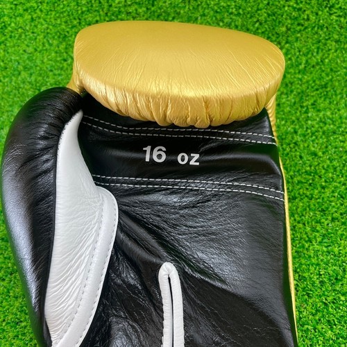 Winning Boxing Gloves Special Order MS-600B 16oz lace up Type Inoue Gold - Picture 5 of 9