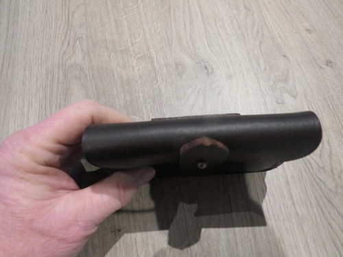 WW 1 REPRODUCTION SAM BROWNE OFFICERS LEATHER CARTRIDGE POUCH (2) - Picture 5 of 11