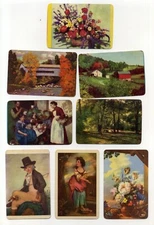 Lot of 30 DEALER'S VARIETY COLLECTION Assorted Vintage Old Swap Trading Cards