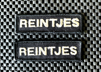 LOT OF 2 REINTJES EMBROIDERED SEW ON ONLY PATCHES AUTO POWERTRAIN 3 1/2 x 1'' NOS