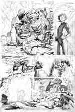 DC StormWatch #25 Original Interior page 17 Guichet/Starlin