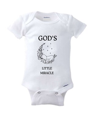 God's Little Miracle Adorable Baby Onesie