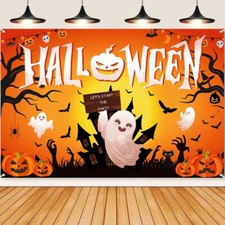 HALLOWEEN BACKDROP BANNER Photography Indoor Outdoor Decoration New