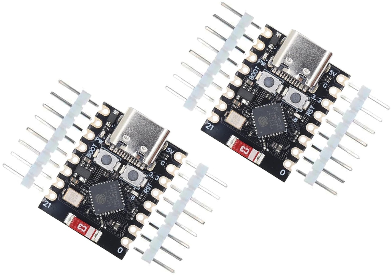 ESP32-C3 Supermini Carte de Développement WiFi Bluetooth 2 Pièces pour Projets IoT