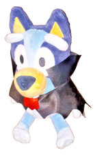 Bluey vampire 9" plush Dracula 2025 Dandee Halloween stuffed animal NEW tags