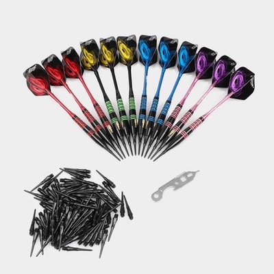 Cyeelife 12PCS Soft tip Darts  with Flights+Extra Plastic tip For Darts