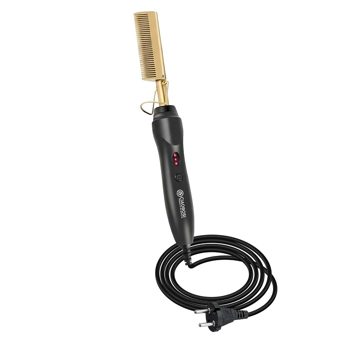 Brosse lissante électrique à température réglable Avizar pour lisser sans frisottis