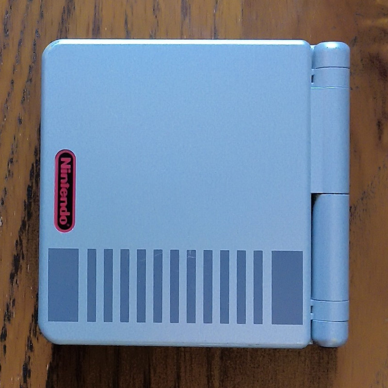 Nintendo Game Boy Advance SP AGS-001 Silver Handheld Console