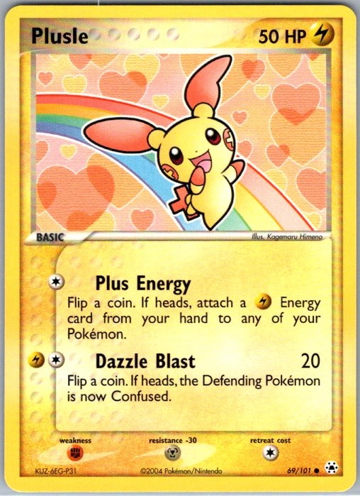 Plusle 69/101 Common Hidden Legends NM