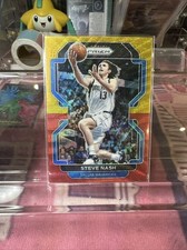 2021-22 Panini Prizm - [Base] - Red & Gold Wave Prizm #264 Steve Nash SSP