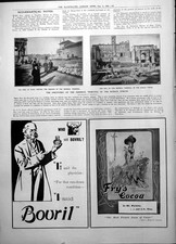 Discovery Imperial Tribunal Roman Forum King Italy Visit 1906 Antique Print