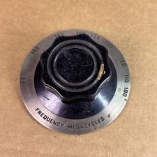 VTG Freq Megacycles Black 2 3/4" Bakelite Dial 100-155 Radio Knob .37" Shaft QTY