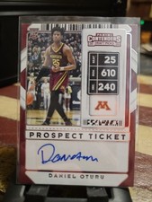 2020 Contenders Draft Picks Daniel Oturu Rookie Auto - Minnesota Golden Gophers