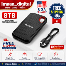 2TB 4TB 8T Portable SSD Type-C External Hard Drive High Speed USB 3.1 Laptop