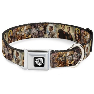 Dog Collar SNA-Winchester Logo Full Color Black/White SUPERNATURAL 4 (US IMPORT)