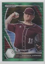 2021 Panini Prizm Draft Picks Green Pulsar Prizm Hayden Juenger #PDP182 0b3